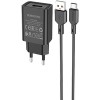 Сетевое зарядное Borofone BA68A USB Type-C (черный)