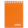 Блокнот на гребне Index, 74 x 102 мм, 40 л., оранжевый